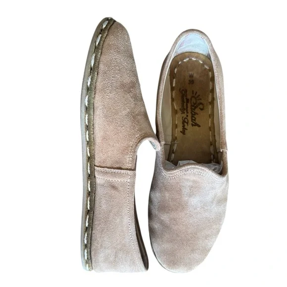 Women’s Sabah Handmade in Turkey Suede Loafers Slip-On Shoes W 39 7.5-8 - Picture 6 of 11